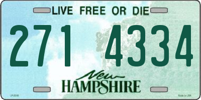 NH license plate 2714334