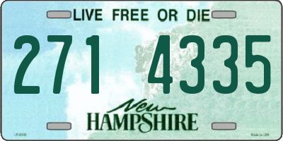 NH license plate 2714335