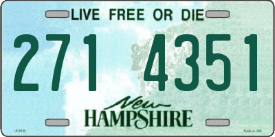 NH license plate 2714351