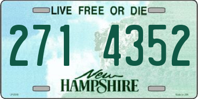 NH license plate 2714352