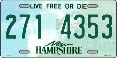 NH license plate 2714353