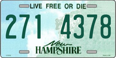 NH license plate 2714378