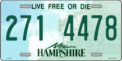 NH license plate 2714478