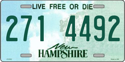 NH license plate 2714492