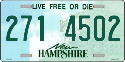 NH license plate 2714502