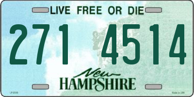 NH license plate 2714514