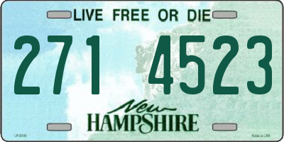 NH license plate 2714523
