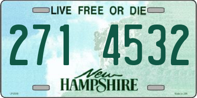 NH license plate 2714532