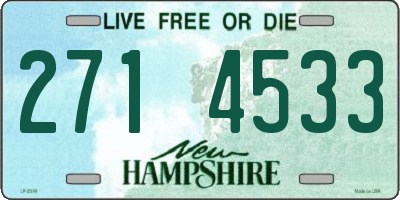 NH license plate 2714533