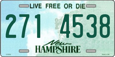 NH license plate 2714538