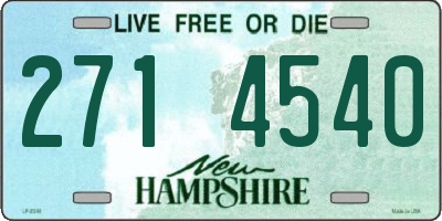 NH license plate 2714540