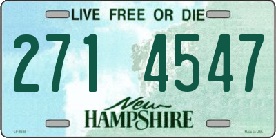 NH license plate 2714547