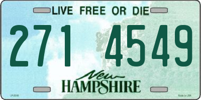 NH license plate 2714549