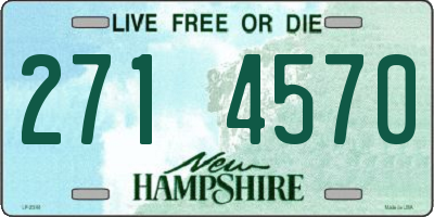 NH license plate 2714570