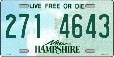 NH license plate 2714643