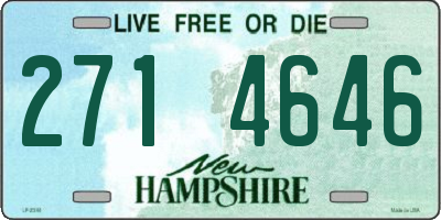 NH license plate 2714646
