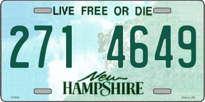 NH license plate 2714649