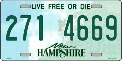 NH license plate 2714669