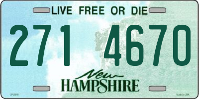 NH license plate 2714670