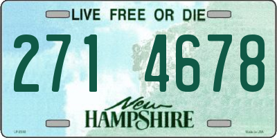 NH license plate 2714678