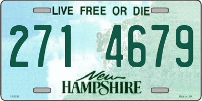 NH license plate 2714679