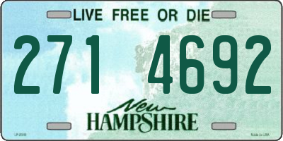 NH license plate 2714692