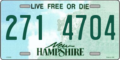 NH license plate 2714704