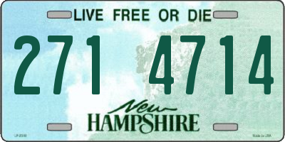 NH license plate 2714714