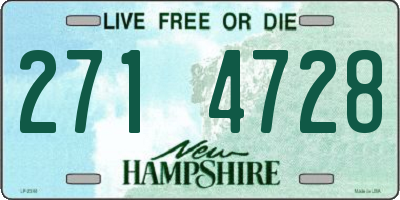 NH license plate 2714728