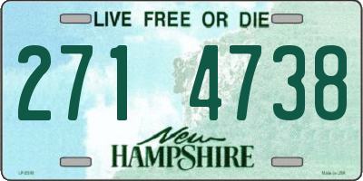NH license plate 2714738