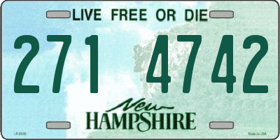 NH license plate 2714742