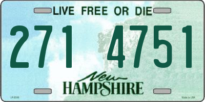 NH license plate 2714751