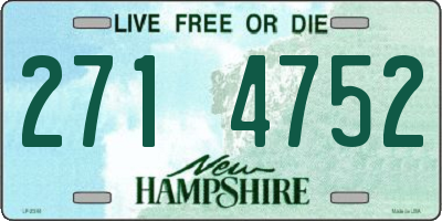 NH license plate 2714752