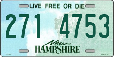NH license plate 2714753