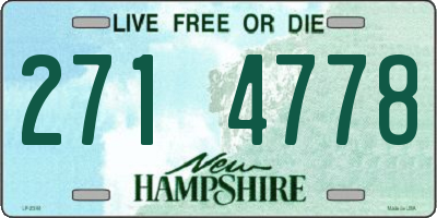 NH license plate 2714778
