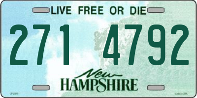 NH license plate 2714792