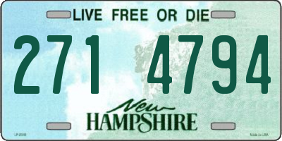 NH license plate 2714794