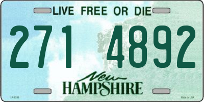 NH license plate 2714892