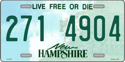 NH license plate 2714904