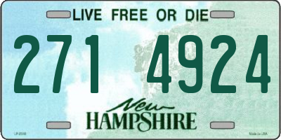 NH license plate 2714924