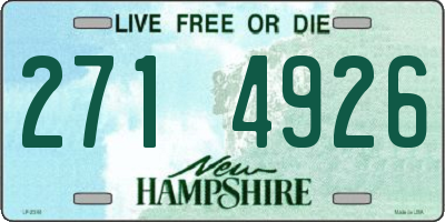 NH license plate 2714926