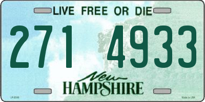 NH license plate 2714933