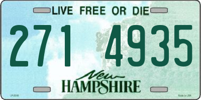 NH license plate 2714935