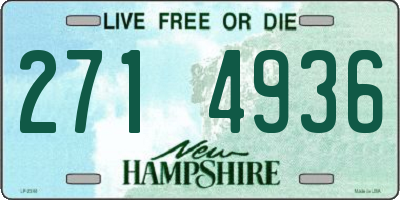 NH license plate 2714936