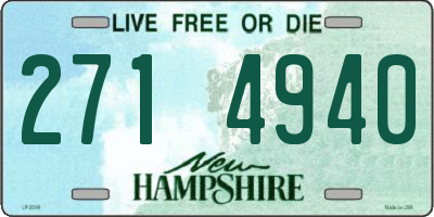 NH license plate 2714940