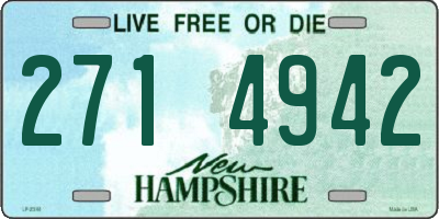 NH license plate 2714942