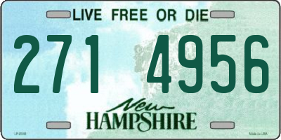 NH license plate 2714956
