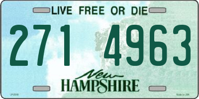 NH license plate 2714963