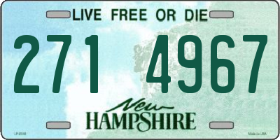 NH license plate 2714967