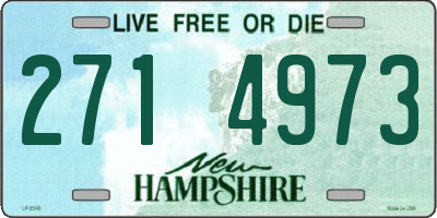 NH license plate 2714973